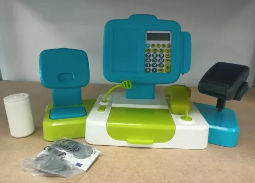 Casa de marcat electronica Smoby cu cantar si terminal de plata PACHET DEVOLUT