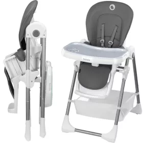   Scaun de sufragerie pentru copii Lionelo Linn Plus Grey WADLIWY