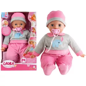   Papusa Simba Laura vorbeste 40 cm cu suzeta si biberon DEFECT