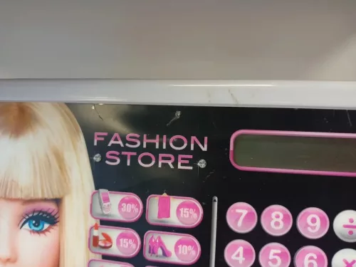 Barbie Casierie Magazin scaner bancnote monede DEFECT
