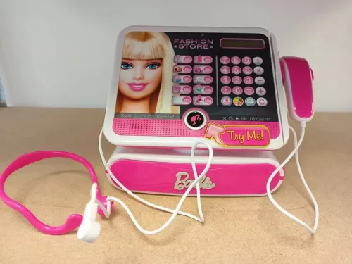 Barbie Casierie Magazin scaner bancnote monede DEFECT