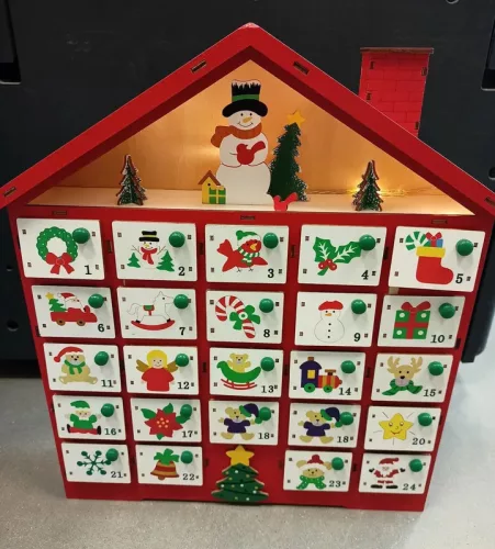 Decoratiuni de Craciun Calendar de Advent Casa de iarna VADLIWY