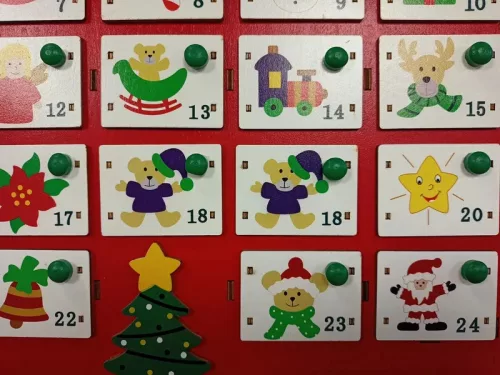Decoratiuni de Craciun Calendar de Advent Casa de iarna VADLIWY