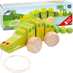   OUTLET Câlpă de crocodil din lemn cu sfoară - ambalaj deteriorat