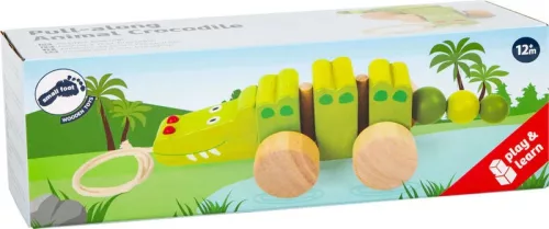OUTLET Câlpă de crocodil din lemn cu sfoară - ambalaj deteriorat