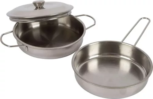 OUTLET Set de gătit cu picior mic, cu șorț, oală și tigaie AMBALAJ DETERMINAT