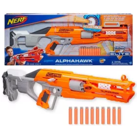   OUTLET NERF N-Strike Elite Alphahawk Launcher 10 Darts AMBALAJ DEFECTAT