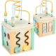 OUTLET Cub motor educativ din lemn pentru copii 5 in 1 - produs incomplet