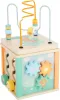 OUTLET Cub motor educativ din lemn pentru copii 5 in 1 - produs incomplet