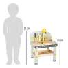 OUTLET Masa de atelier din lemn cu unelte pentru copii - produs incomplet