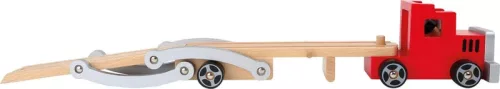 OUTLET Small Foot Camion din lemn pentru transport masini autotransporter + 4 masini - produs defect