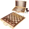 OUTLET Set sah si table din lemn in cutie - produs defect