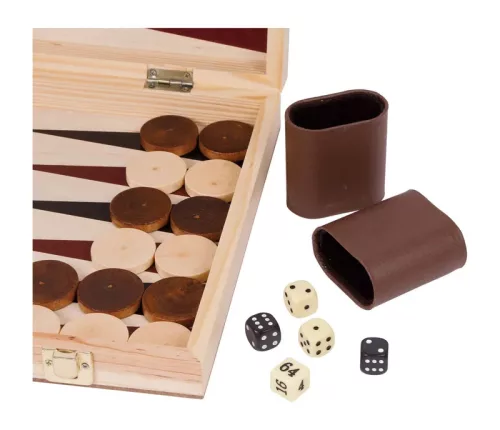 OUTLET Set sah si table din lemn in cutie - produs defect