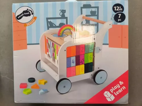 OUTLET Buton pentru premergător educațional din lemn Cuburi educaționale Sortare tablă 5 în 1 ACCESORII DETERMINATE