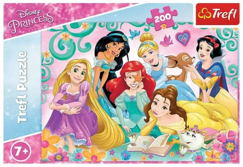 OUTLET Disney Princess Puzzle 200 de piese Disney Princess Merry World of Princesses AMBALAJ DETERMINAT