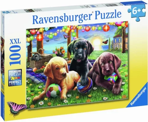 OUTLET Ravensburger Puzzle 100 XXL Picnic Puppies - mărfuri returnate