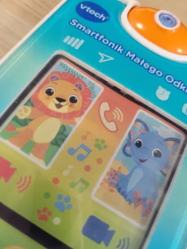 OUTLET Jucărie Smartphone interactiv Small Explorer sunet luminos Polish Vtech DUPĂ REPARAȚIE