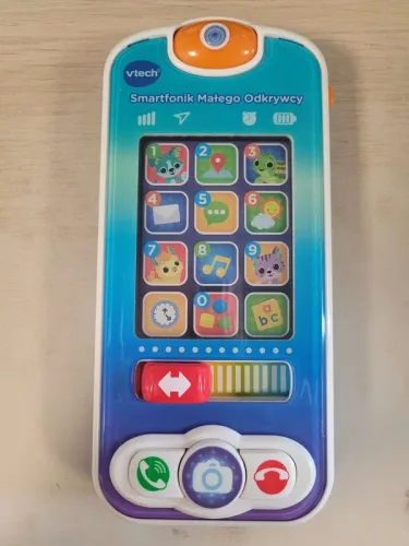 OUTLET Jucărie Smartphone interactiv Small Explorer sunet luminos Polish Vtech DUPĂ RETURNARE