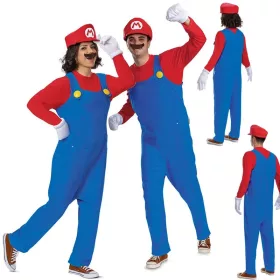   OUTLET Costum de carnaval Mario pentru adulti Costum 175-180 cm AMBALAJ DEFECTAT
