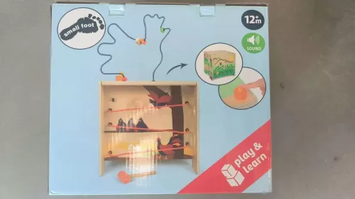 OUTLET Cub de activitate ferma din lemn XXL 62 cm sortator pliabil 5 in 1 mare - produs incomplet