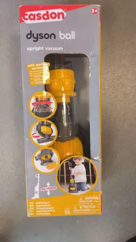 OUTLET Aspirator vertical Dyson pentru copii jucarie cu functie de aspirare Casdon - produs defect