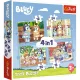 OUTLET Puzzle Trefl 4v1 Bluey și lumea lui 3+ AMBALAJE DETERMATE
