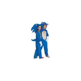   OUTLET Costum de carnaval Sonic pentru baieti si fete Costum arici Dress up 125-135 cm (7-8 ani) - produs incomplet