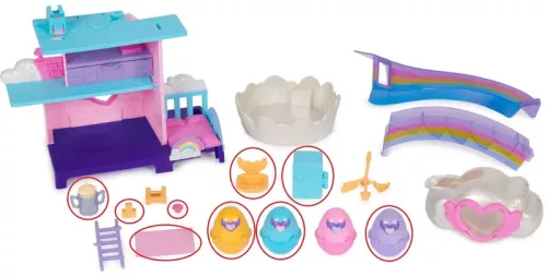 OUTLET Hatchimals Alive! Set surpriza de ingrijire pentru copii mici + figurina - produs incomplet