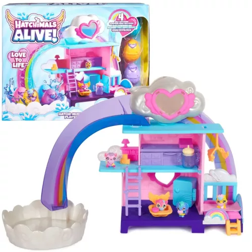 OUTLET Hatchimals Alive! Set surpriza de ingrijire pentru copii mici + figurina - produs incomplet