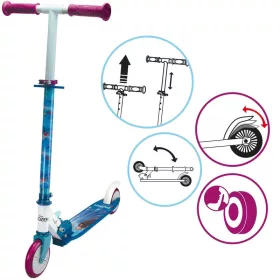   OUTLET Trotineta pliabila Frozen Disney cu doua roti cu ghidon reglabil Frozen AMBALAJ DEFECTAT