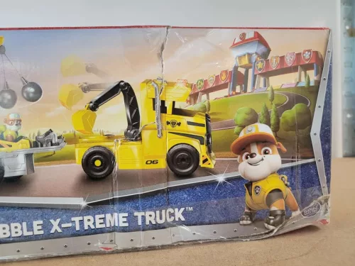 OUTLET Psi Patrol 2in1 Interactive Large Truck Yellow Vehicle X-Treme Truck + Rubble Dog Figure - produs defect