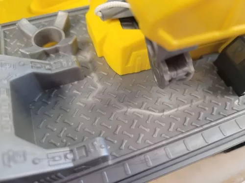 OUTLET Psi Patrol 2in1 Interactive Large Truck Yellow Vehicle X-Treme Truck + Rubble Dog Figure - produs defect