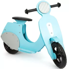   OUTLET Scuter din lemn alergare motocicleta retro bicicleta reglabila bella italia Picior mic - produs defect