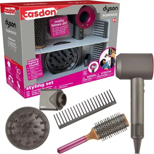 OUTLET Kit de coafat Dyson Supersonic cu uscator de par pentru copii Casdon - produs defect
