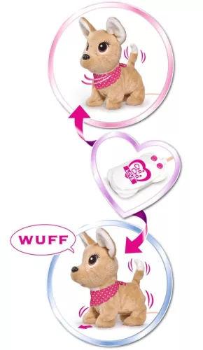 OUTLET Chi Chi Love Puppy Dog controlat prin cablu - Produs defect