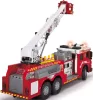 OUTLET Camion de pompieri cu telecomandă pentru pompieri cu scară mobilă Lumină/sunet RC - Produs defect