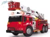 OUTLET Camion de pompieri cu telecomandă pentru pompieri cu scară mobilă Lumină/sunet RC - Produs defect