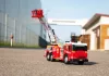 OUTLET Camion de pompieri cu telecomandă pentru pompieri cu scară mobilă Lumină/sunet RC - Produs defect