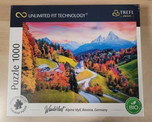 OUTLET Puzzle 1000 Alpejska Sielanka Bavaria, Germania Unlimited Fit Technology AMBALAJ DETERMINAT