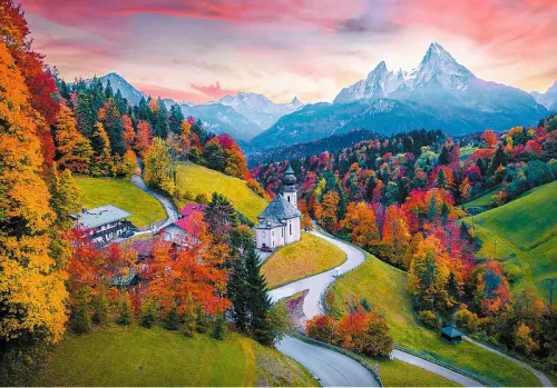 OUTLET Puzzle 1000 Alpejska Sielanka Bavaria, Germania Unlimited Fit Technology AMBALAJ DETERMINAT