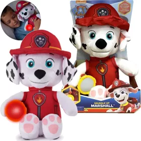   OUTLET Mascota vorbitoare Psi Patrol Marshall cu lanterna veioza 29cm DEFECT