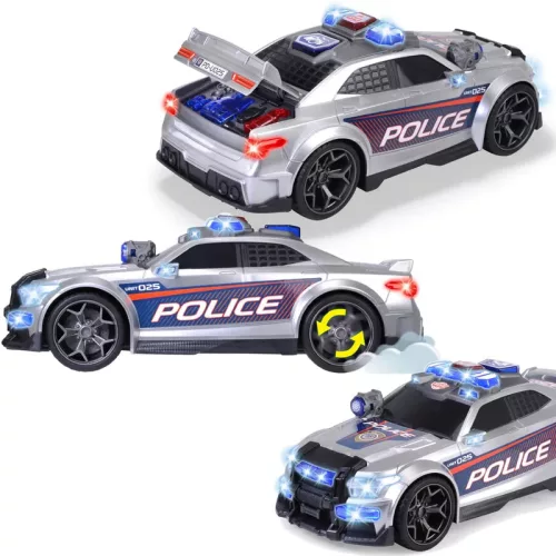 PRISE Vehicul de poliție Poliție Stradă Forță Vehicul controlat prin radio Lumină/sunet AMBALAJ DETERMINAT