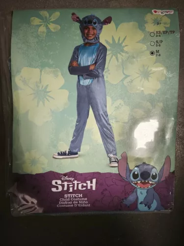 OUTLET Costum de carnaval Disney Lilo&Stitch Costum Costum Stitch 127-136 cm (7-8 ani) Kigurumi WADDLIWY