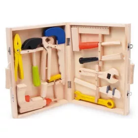   OUTLET Cutie de scule din lemn cu scule de picior mic FARA AMBALAJ