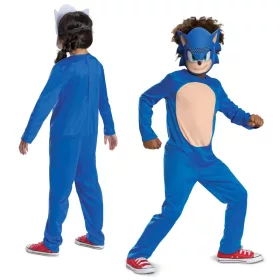   OUTLET Costum de carnaval Sonic pentru baieti si fete Costum arici Dress up 125-135 cm (7-8 ani) - produs incomplet
