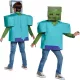 OUTLET Minecraft Zombie - costum de carnaval pentru baieti, 134-146 cm (10-12 ani), incomplet