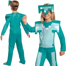   OUTLET Costum Minecraft Costum carnaval Diamond Armor 137-149 cm 10-12 ani - produs incomplet