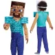 OUTLET Costum Minecraft, costum carnaval Steve 127-136 cm (7-8 ani) - produs defect