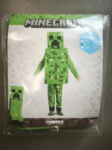 OUTLET Costum Minecraft Costum Carnaval Creeper 127-136 cm - produs defect