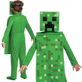   OUTLET Costum de carnaval Minecraft pentru baieti Parada costumului Creeper 134-146 cm (10-12 ani) - produs incomplet